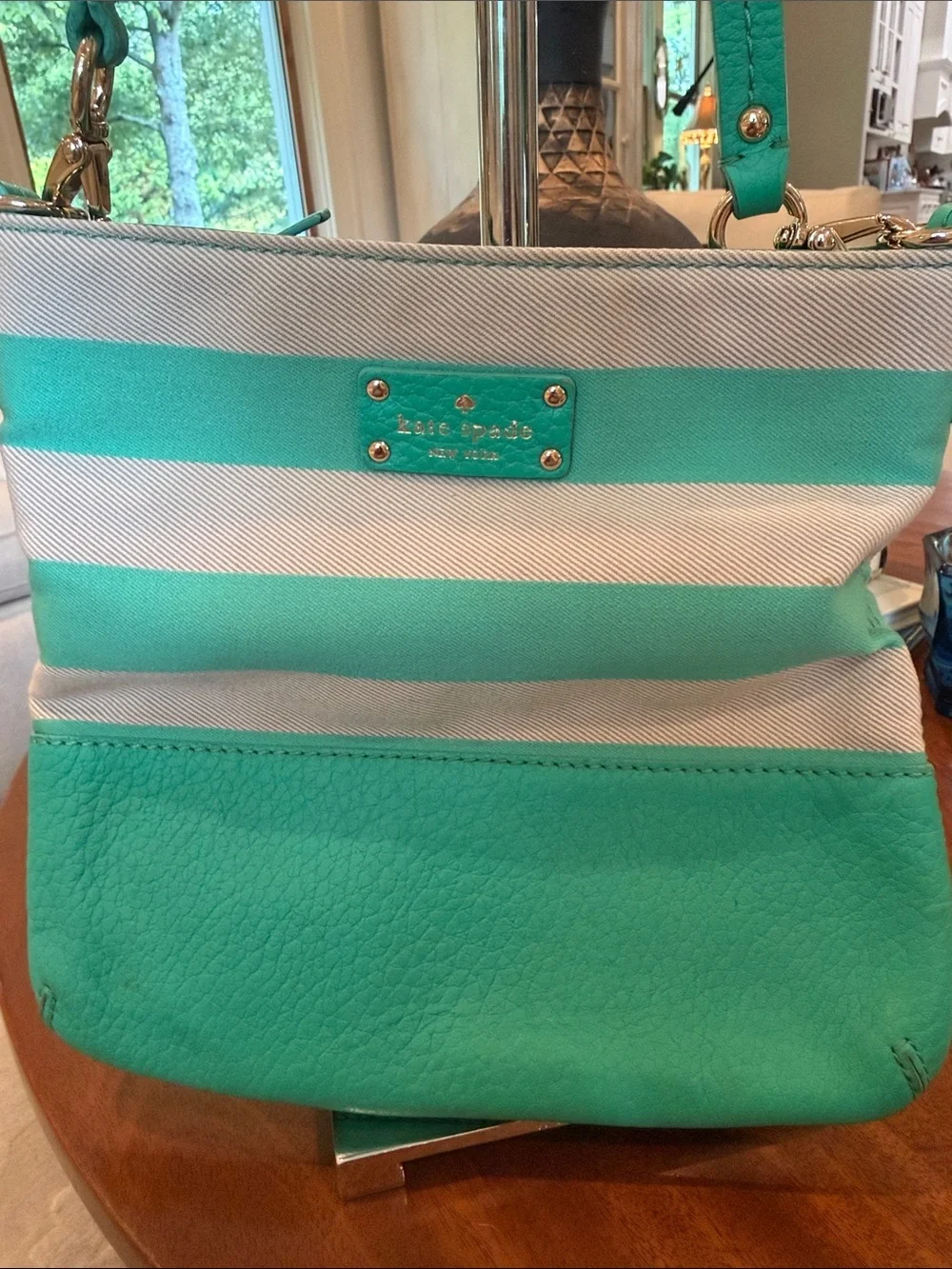 Kate Spade New York Grove Court Stripe Cora crossbody bag!!